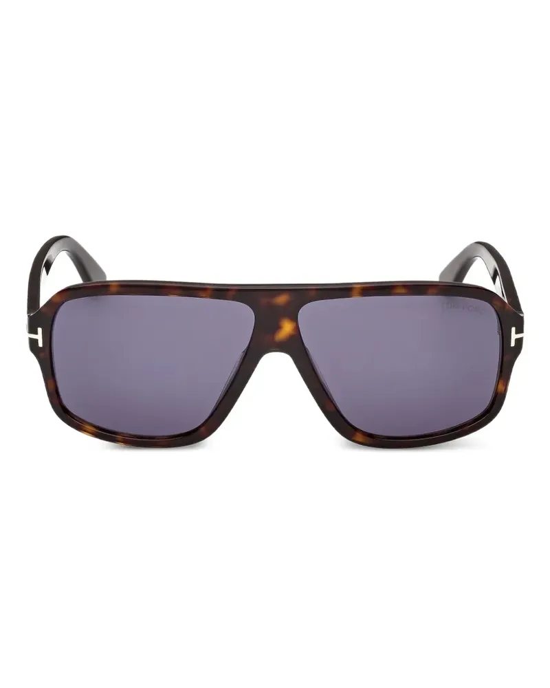Tom Ford Geometrische Sonnenbrille - Braun Braun