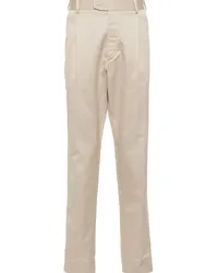 Brioni Hose mit schmalem Schnitt Braun