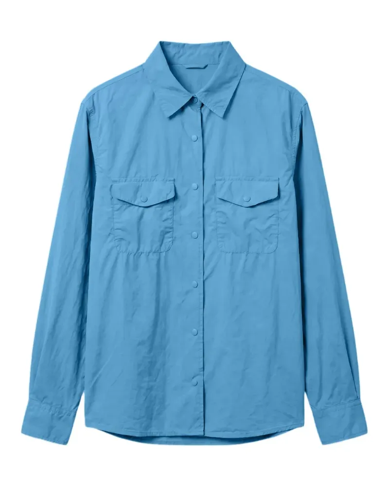 ASPESI Hemdjacke mit Brusttasche - Blau Blau