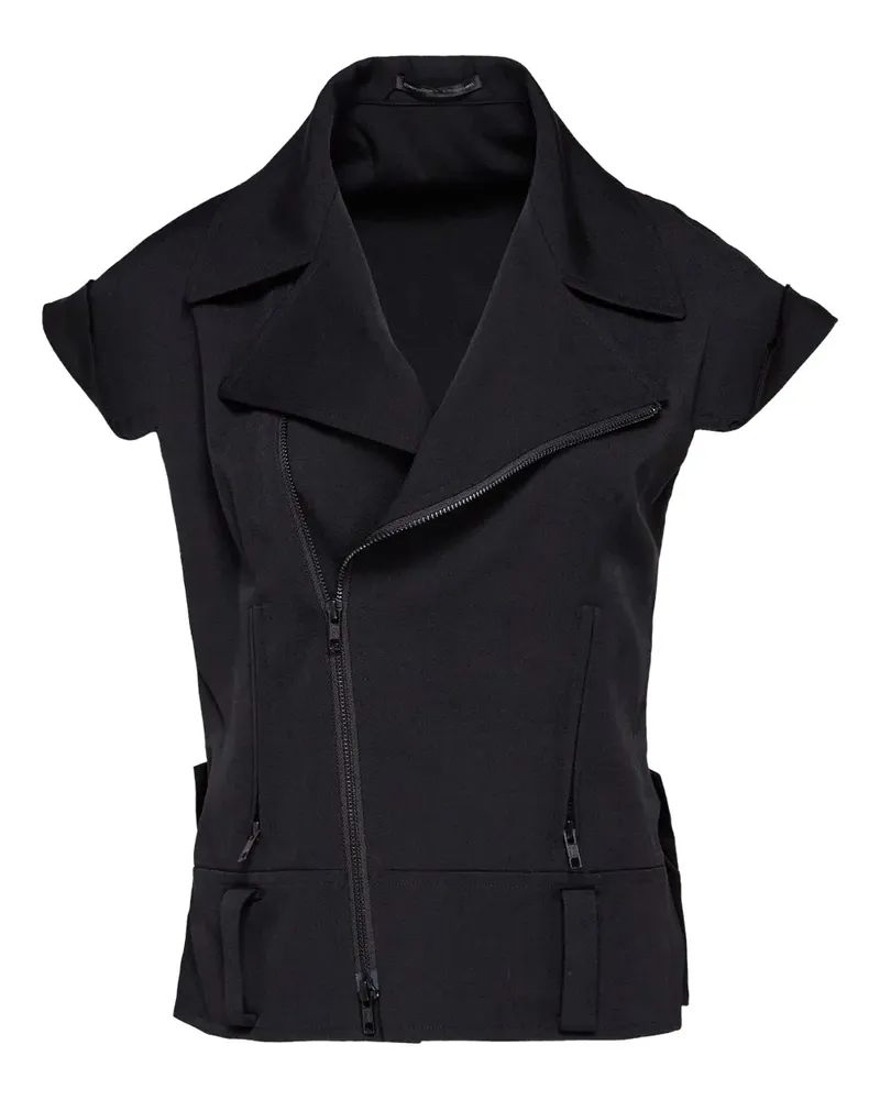 Yohji Yamamoto Kurzärmelige Jacke - Schwarz Schwarz