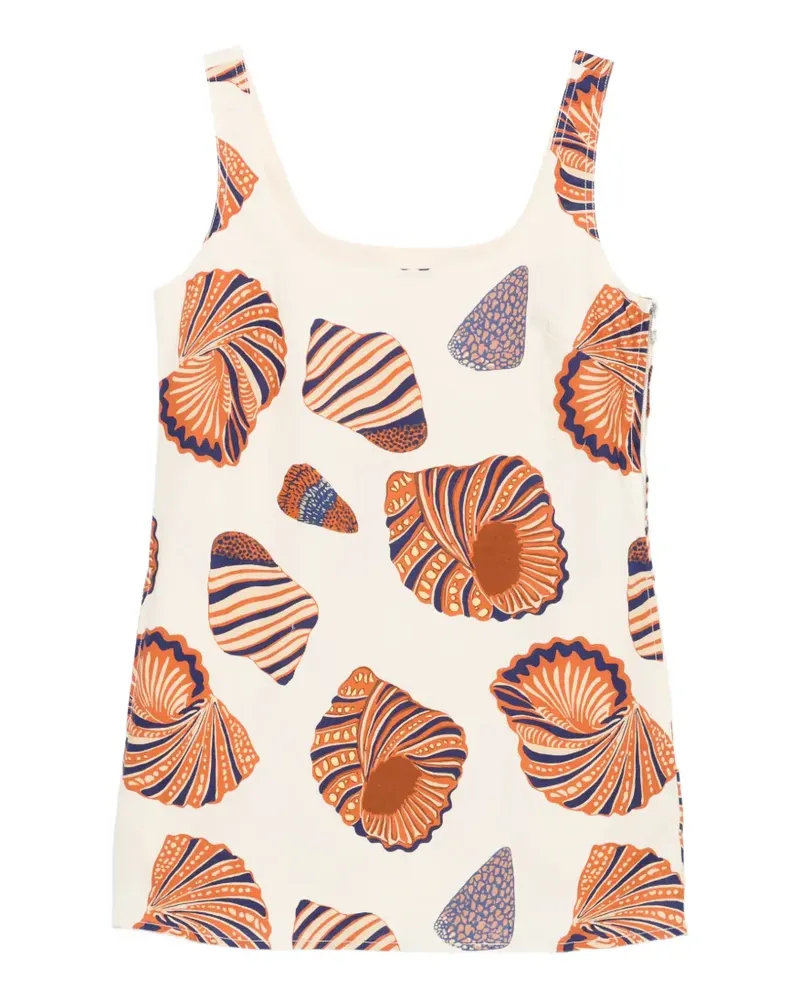 Simon Miller Sahara Minikleid mit Muschel-Print - Nude Nude