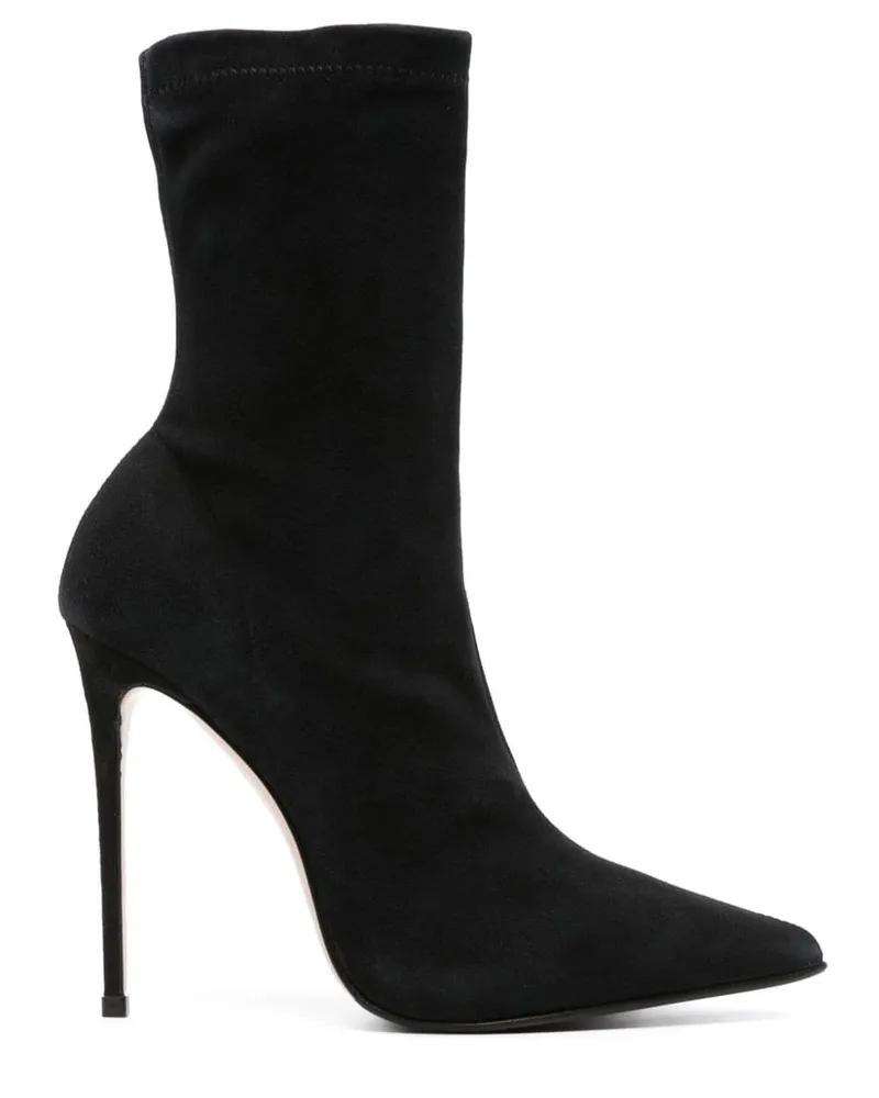 Le Silla Stiefel mit spitzer Kappe 115mm - Schwarz Schwarz