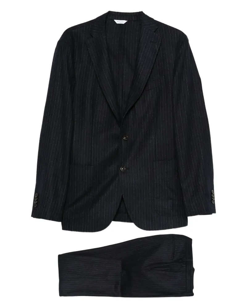 Boglioli pinstripe wool shirt - Blau Blau