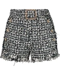 Edward Achour Tweed-Shorts Schwarz