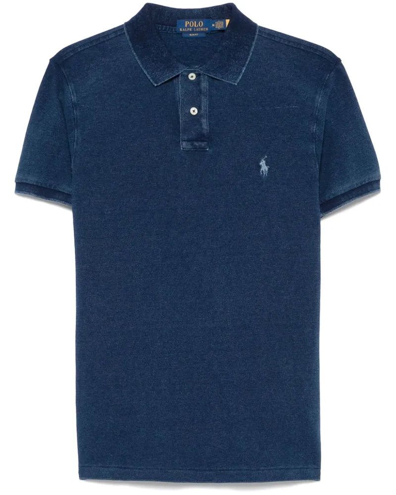 Ralph Lauren Poloshirt mit Polo Pony-Stickerei - Blau Blau