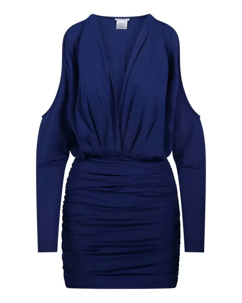 Amazuìn Schulterfreies Kleid - Blau Blau