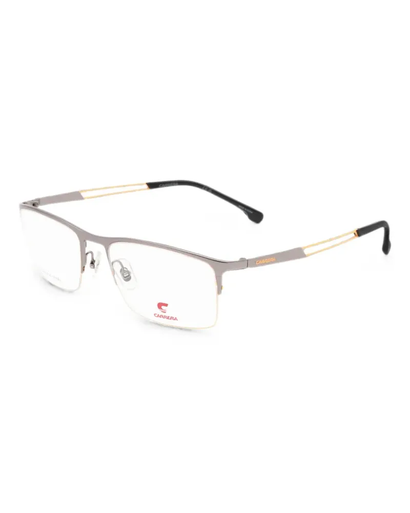Carrera Eckige Brille mit Logo - Grau Grau