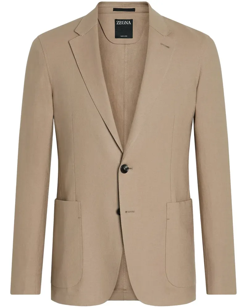 Ermenegildo Zegna Oasi Lino Sakko - Nude Nude