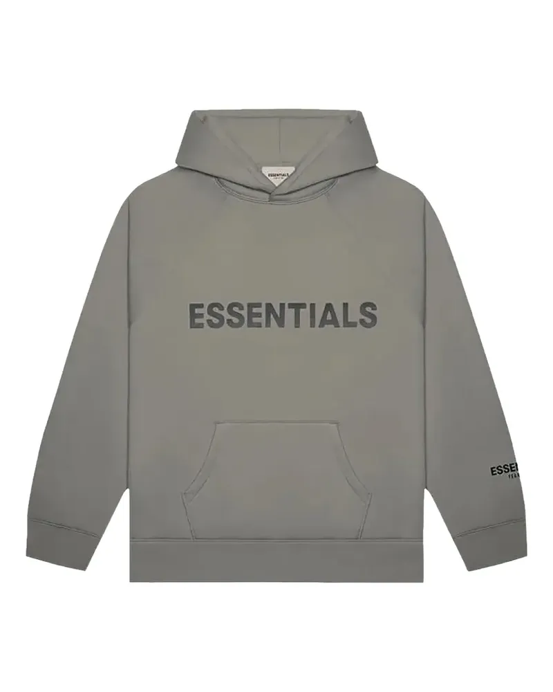 Fear of God Essentials logo-print hoodie - Grau Grau