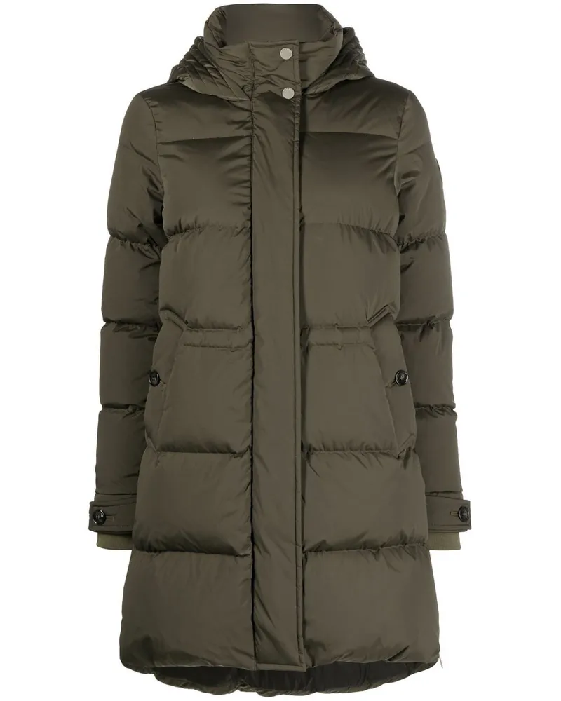 Woolrich Gefütterter Kapuzenmantel - Grün Grün