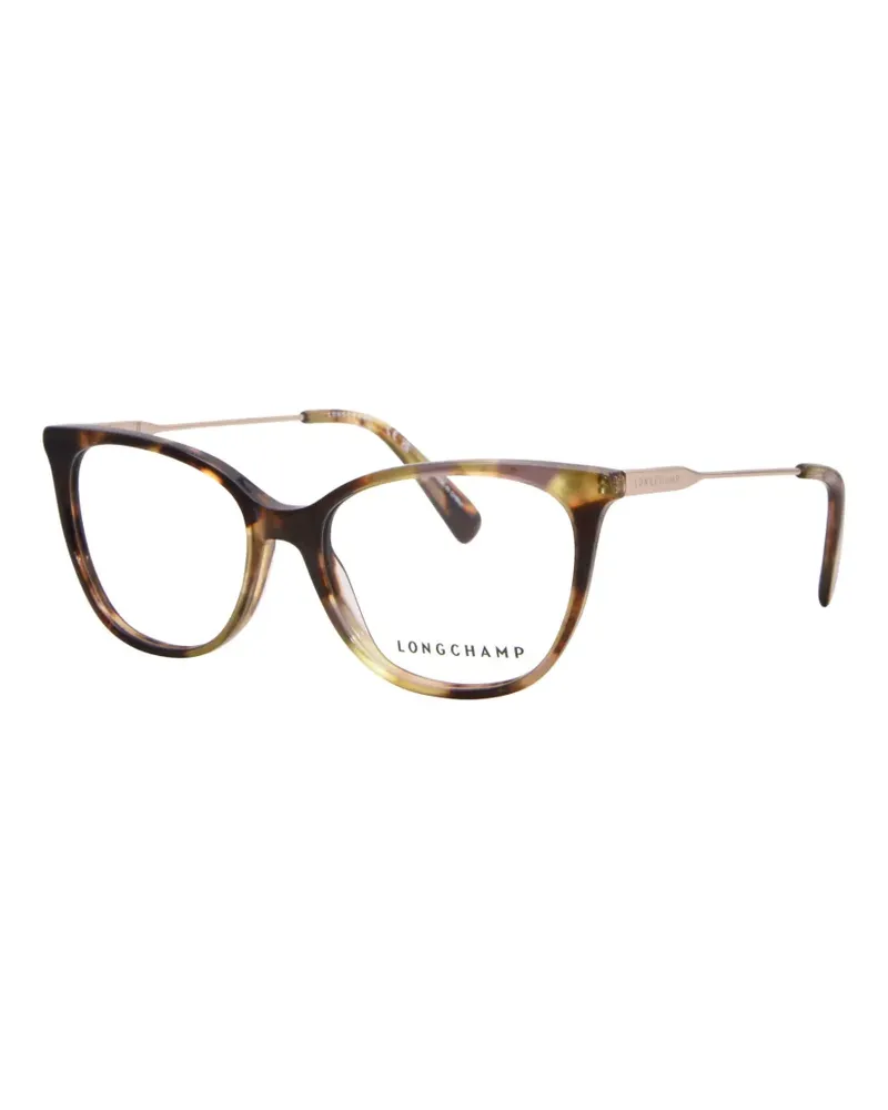Longchamp tortoiseshell-effect cat-eye glasses - Braun Braun