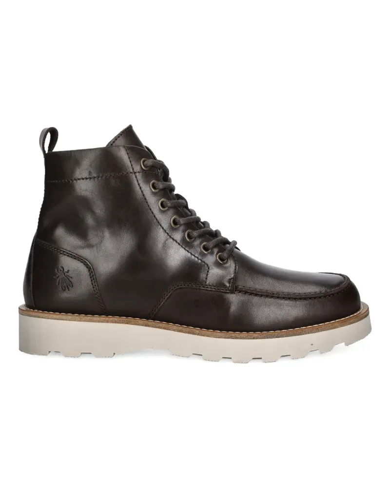 Fly London lace-up lug-sole boots - Braun Braun