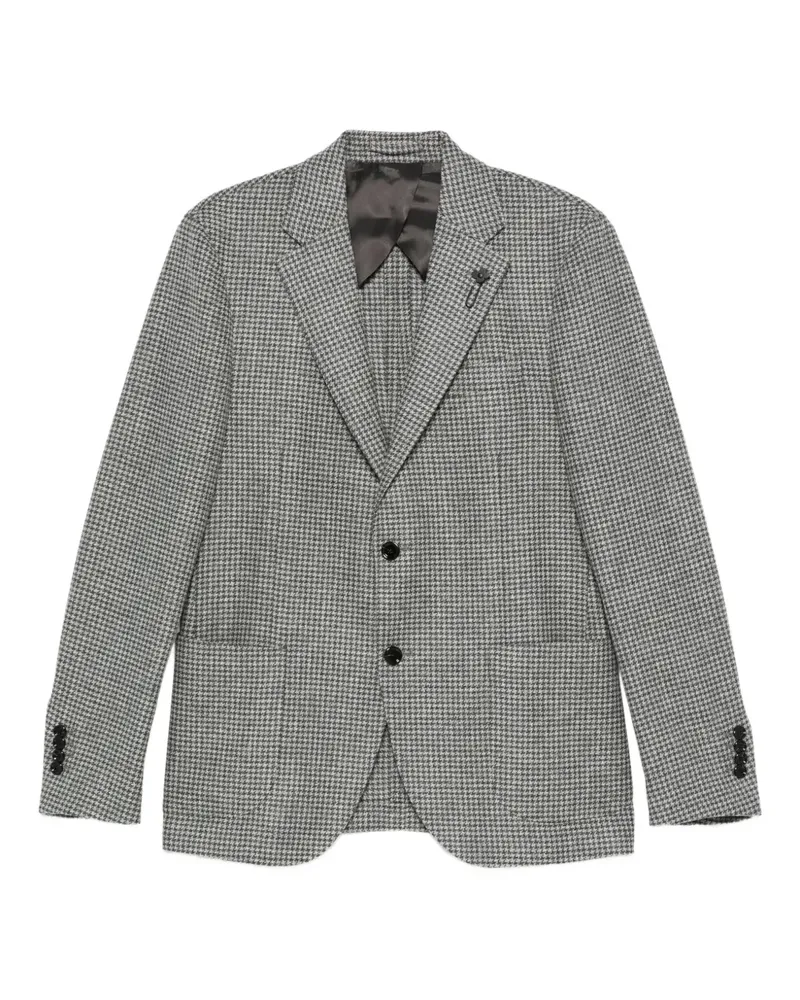 LARDINI houndstooth blazer - Grau Grau