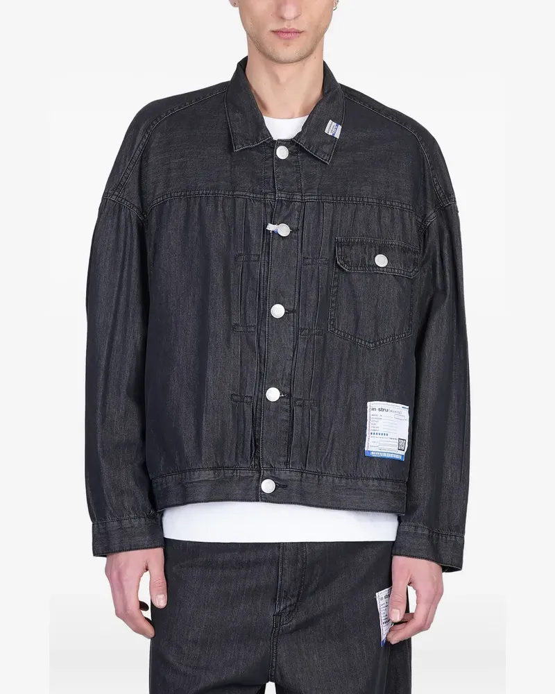 MIHARAYASUHIRO Klassische Jeansjacke - Schwarz Schwarz