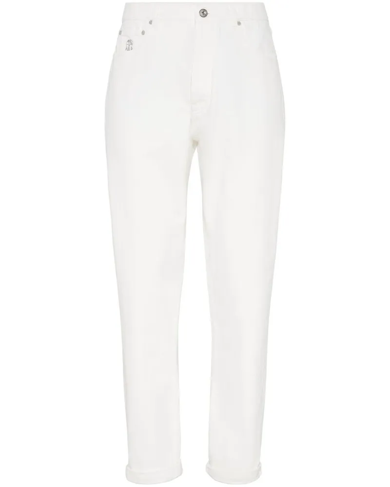 Brunello Cucinelli Gefärbte Jeans - Weiß Weiß