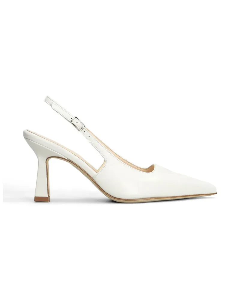 Anna F. pointed-toe slingback pumps - Weiß Weiß