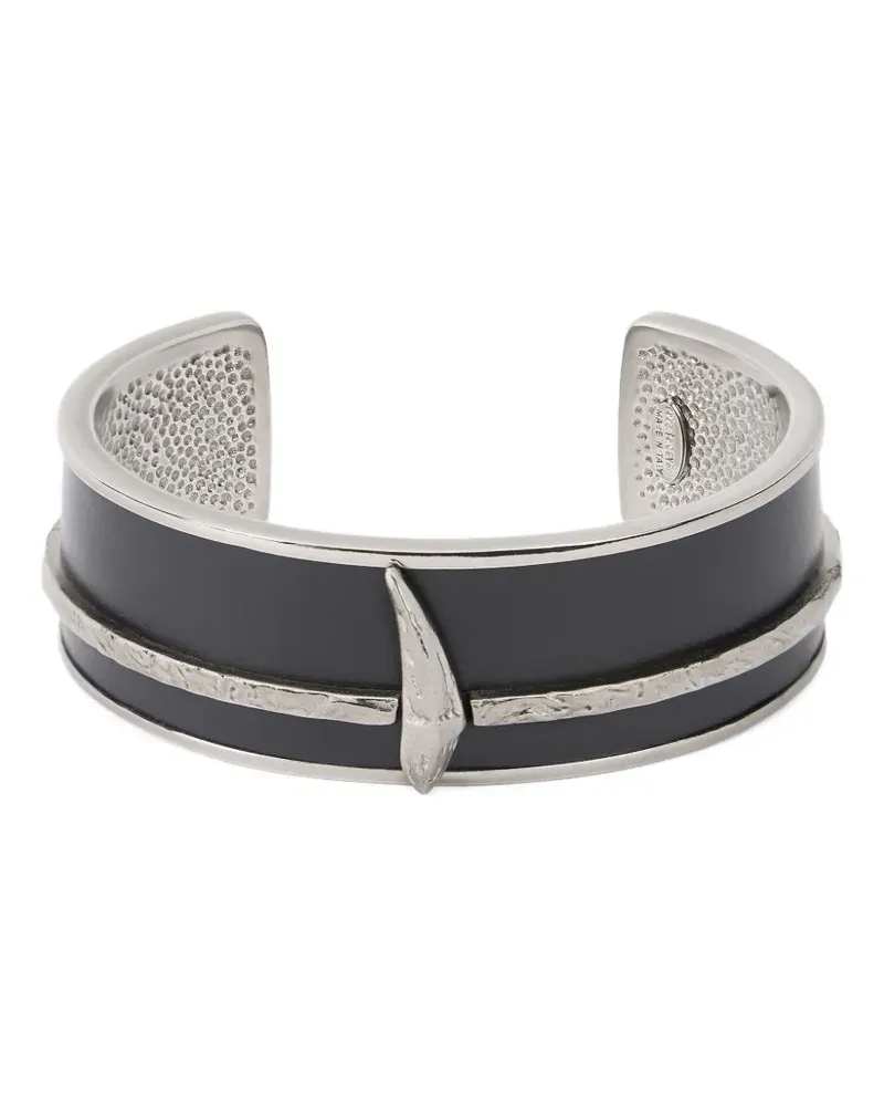 Roberto Cavalli textured-detail bracelet - Schwarz Schwarz