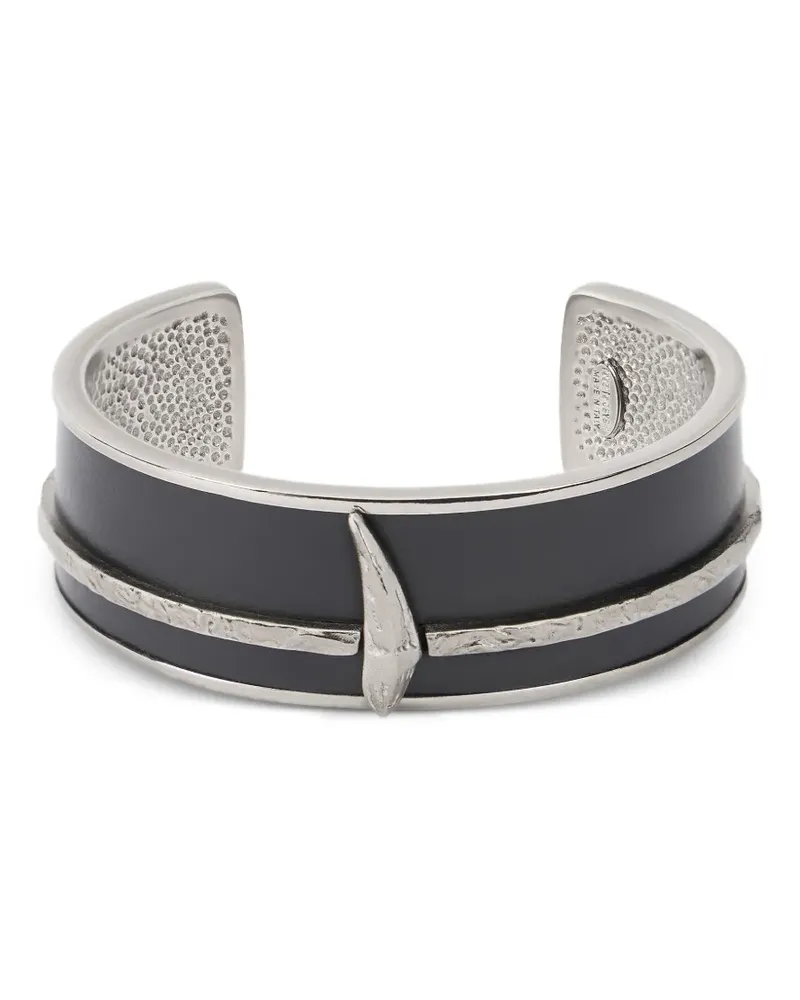 Roberto Cavalli textured-detail bracelet - Schwarz Schwarz