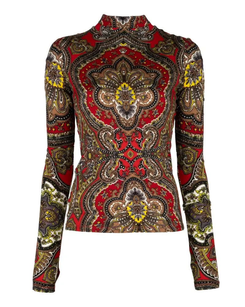 Alice + Olivia Delaina paisley-print top - Rot Rot