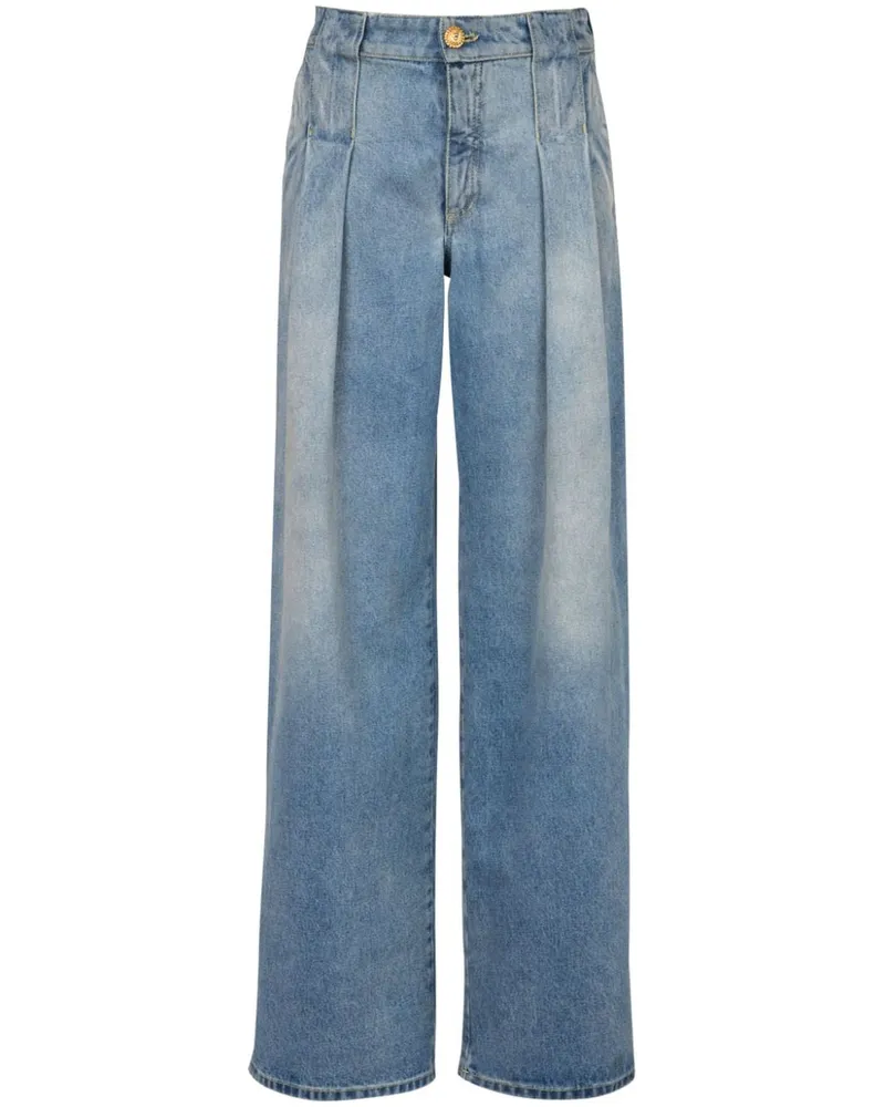Balmain Jeans mit Falten - Blau Blau