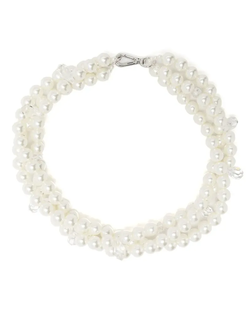 Simone Rocha Halskette im Layering-Look - Weiß Weiß