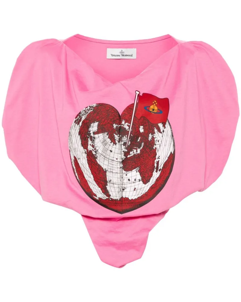 Vivienne Westwood Heart Oberteil Rosa