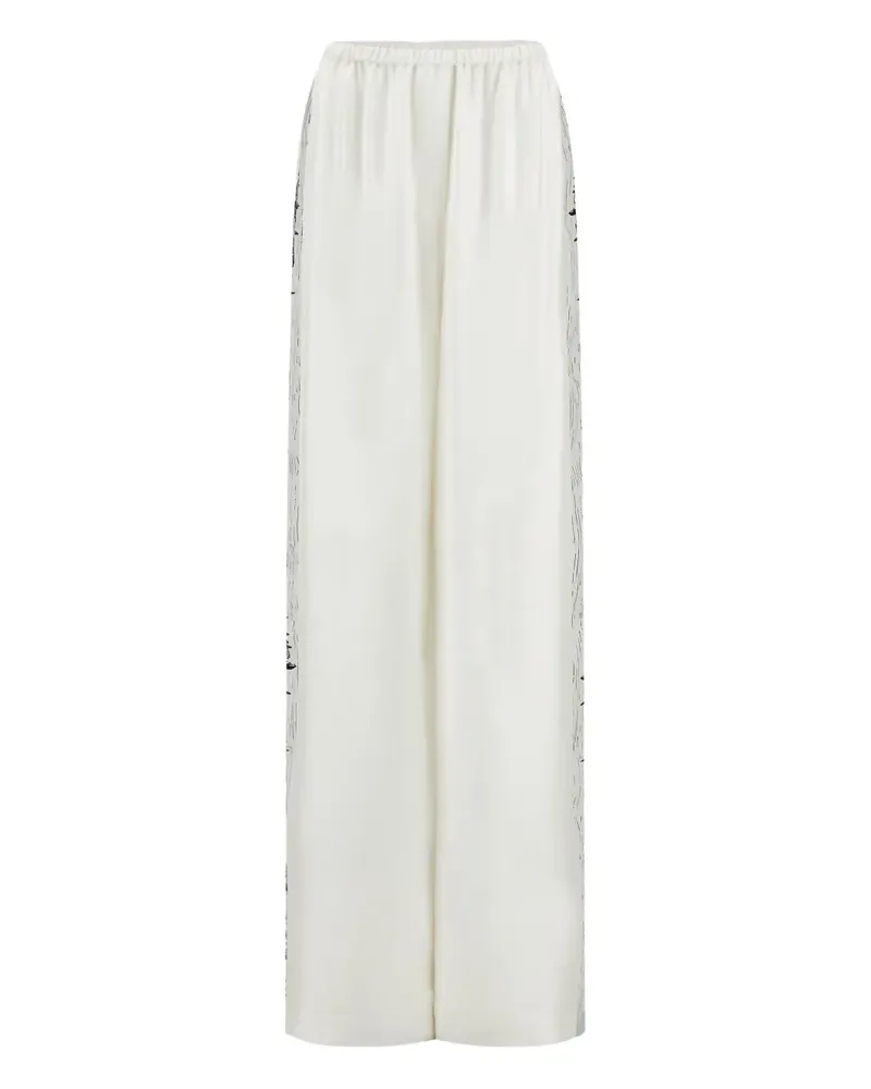 Ferragamo Hose aus Seide - Weiß Weiß