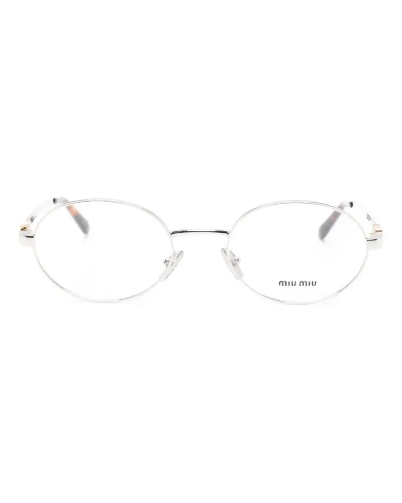 Miu Miu oval-frame glasses - Silber Silber