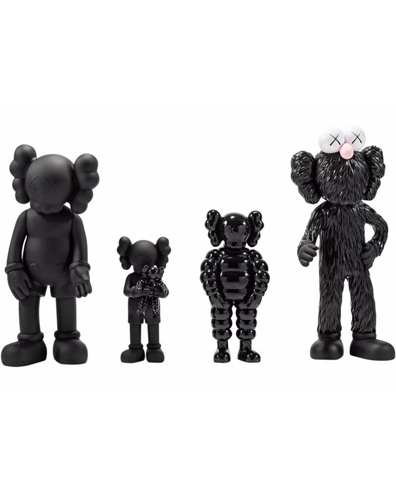 KAWS Companion Family Figuren-Set - Schwarz Schwarz