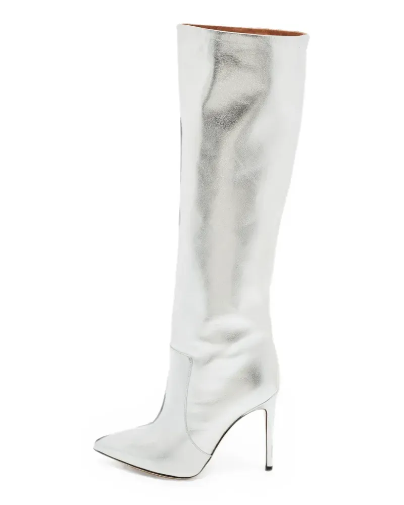 Paris Texas Kniehohe Stiefel - Silber Silber