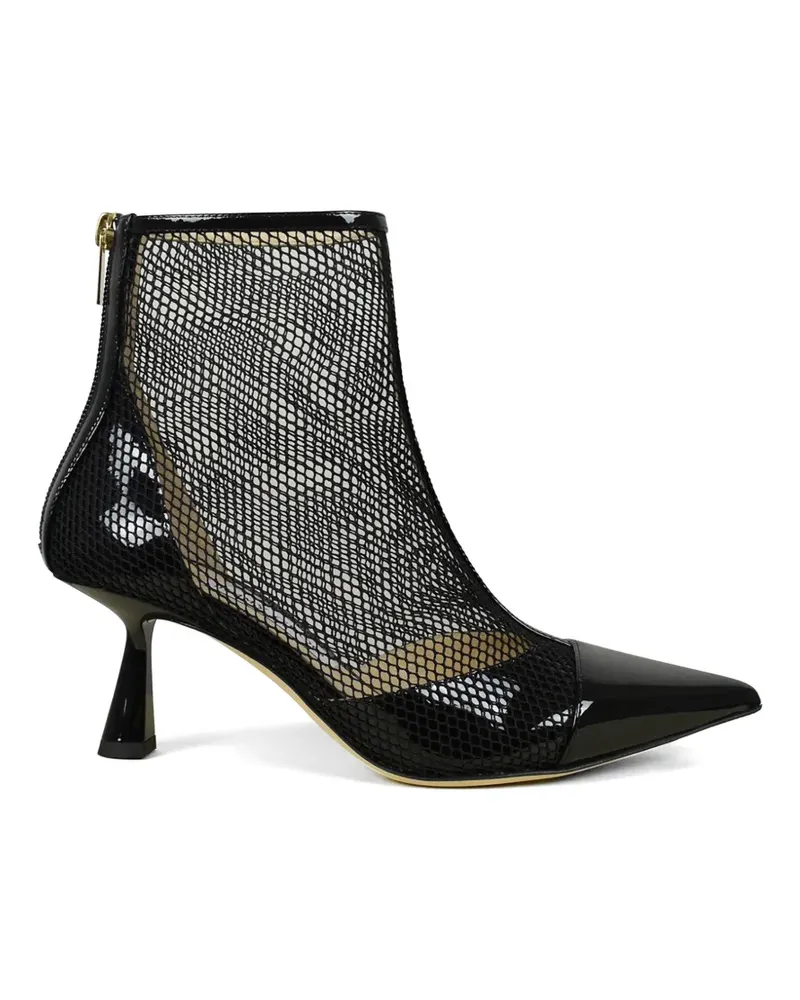 Jimmy Choo Kix mesh patent-leather ankle boots - Schwarz Schwarz