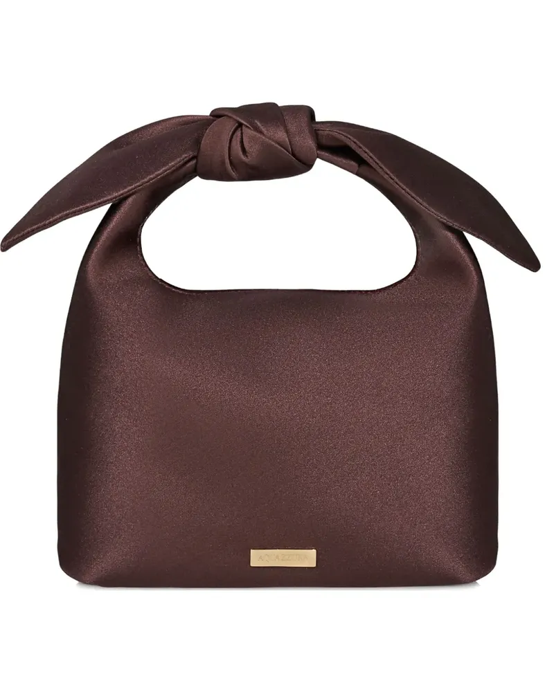 Aquazzura Mini-Tasche mit Schleife - Braun Braun
