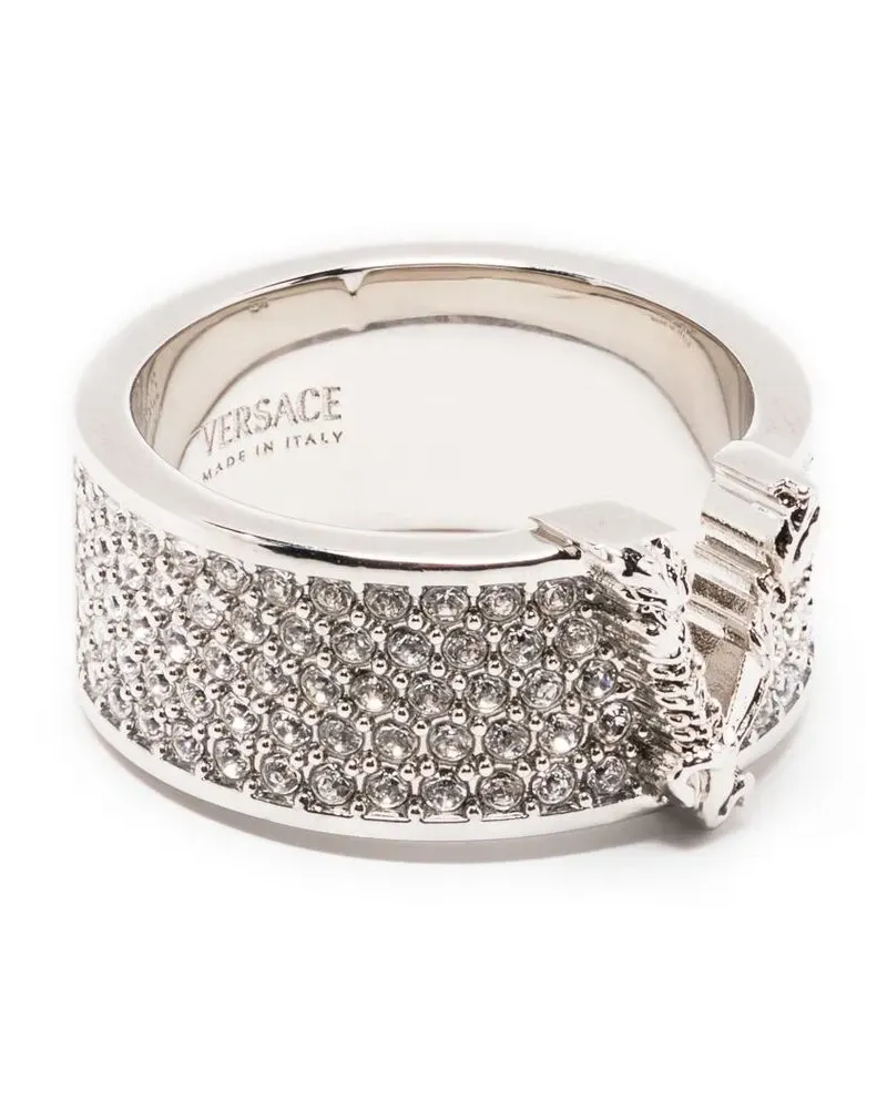 Versace Ring mit Kristallen - Silber Silber