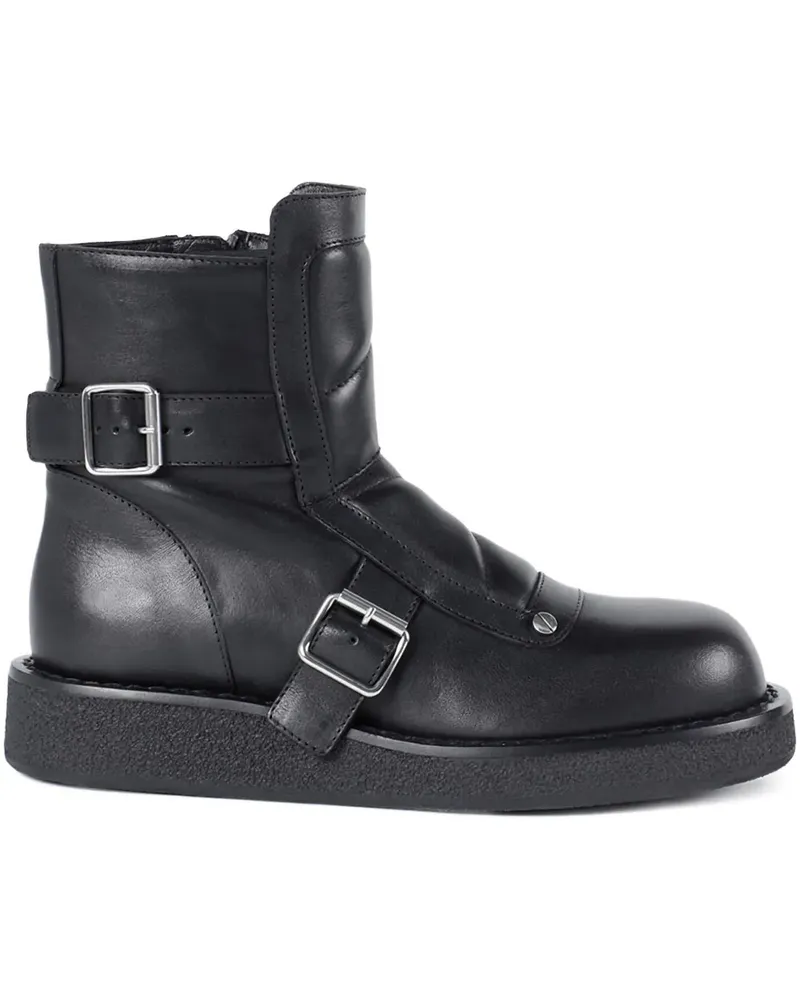 Ann Demeulemeester Sune buckle-detail biker boots - Schwarz Schwarz