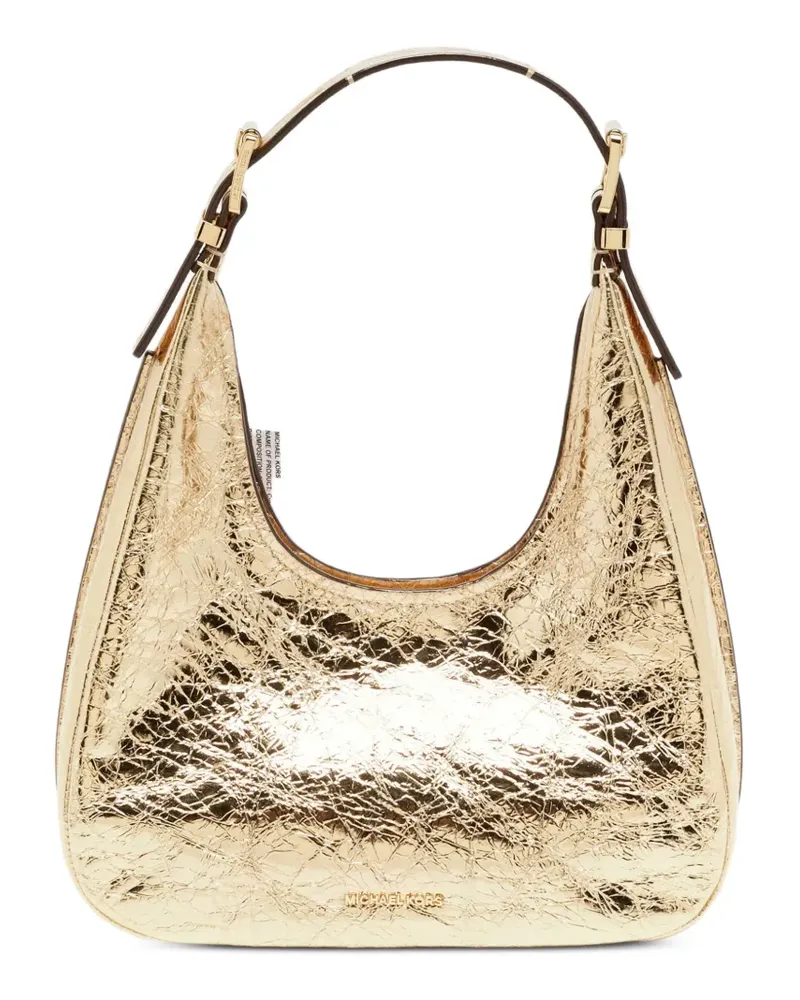 Michael Kors Nolita crinkled shoulder bag - Gold Gold