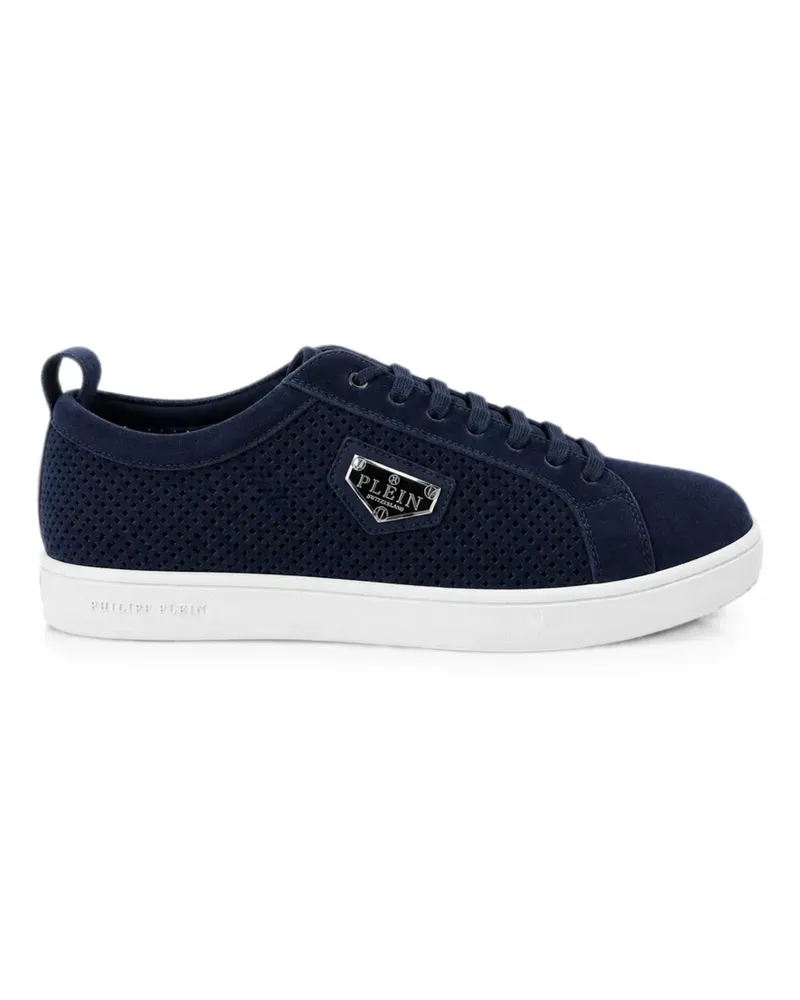 Philipp Plein Perforierte Sneakers - Blau Blau