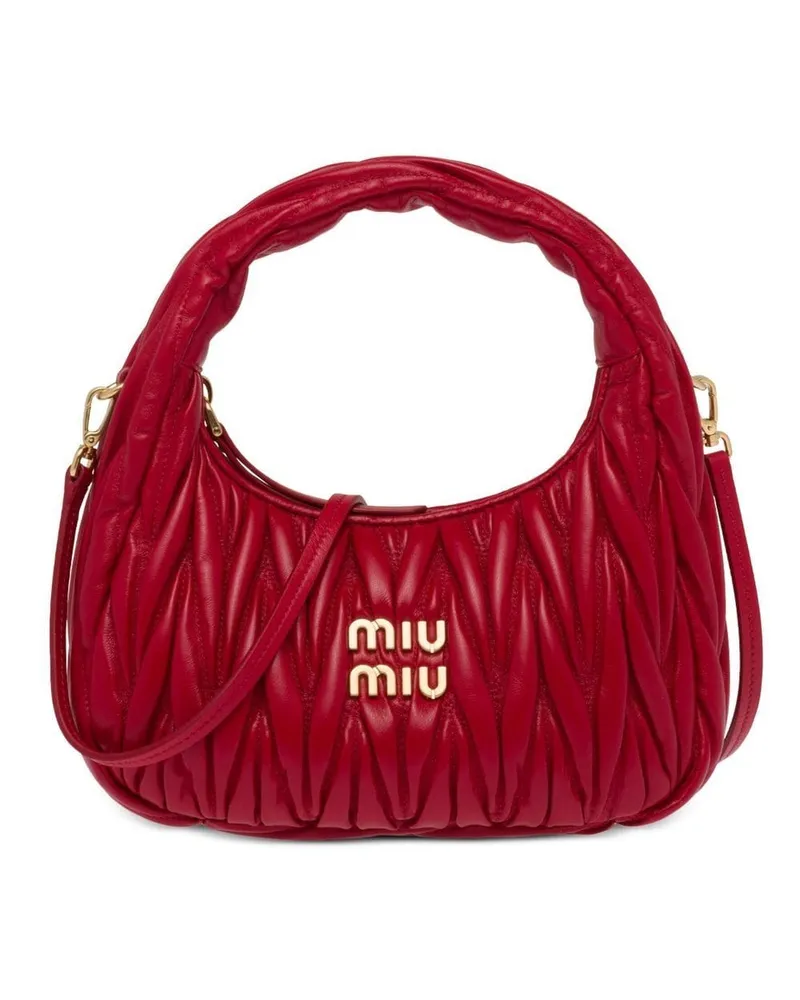 Miu Miu Mini Wander Schultertasche - Rot Rot