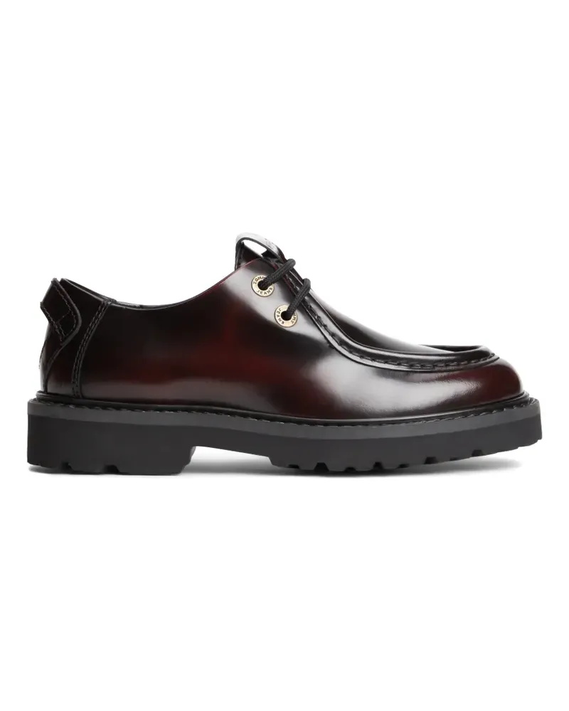 Tommy Hilfiger Polierte Derby-Schuhe mit Profilsohle - Braun Braun