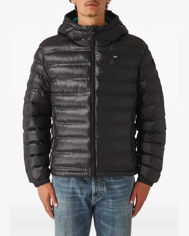 Blauer Charles hooded padded jacket - Schwarz Schwarz
