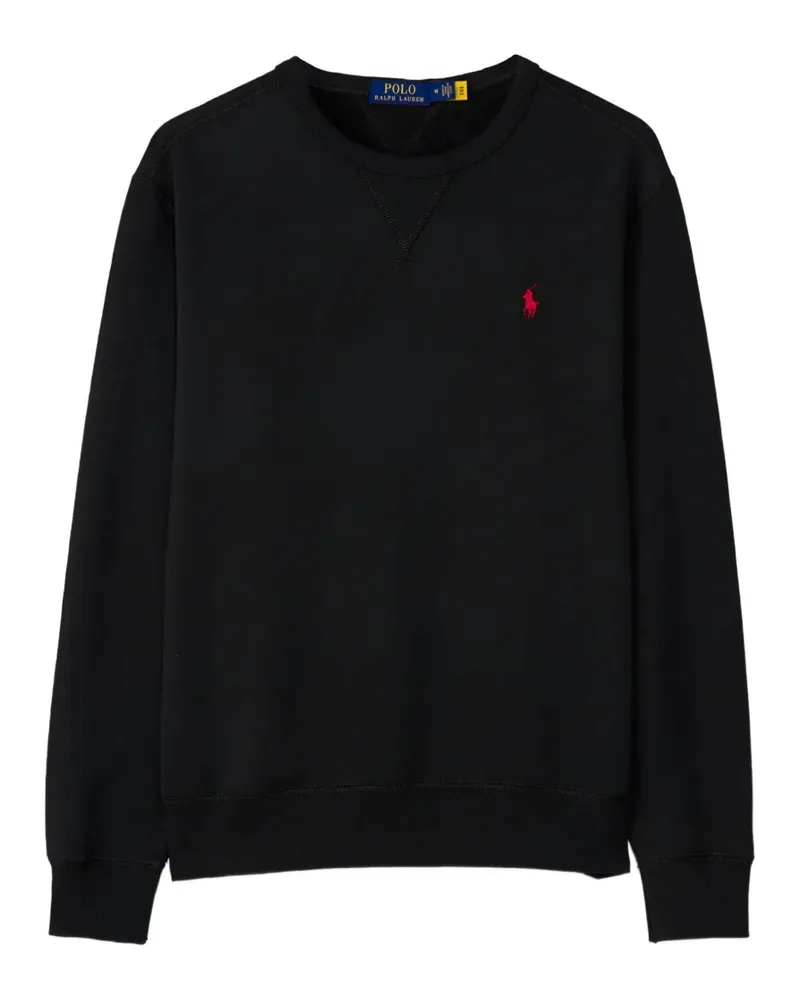 Ralph Lauren Besticktes Sweatshirt mit rundem Ausschnitt - Schwarz Schwarz