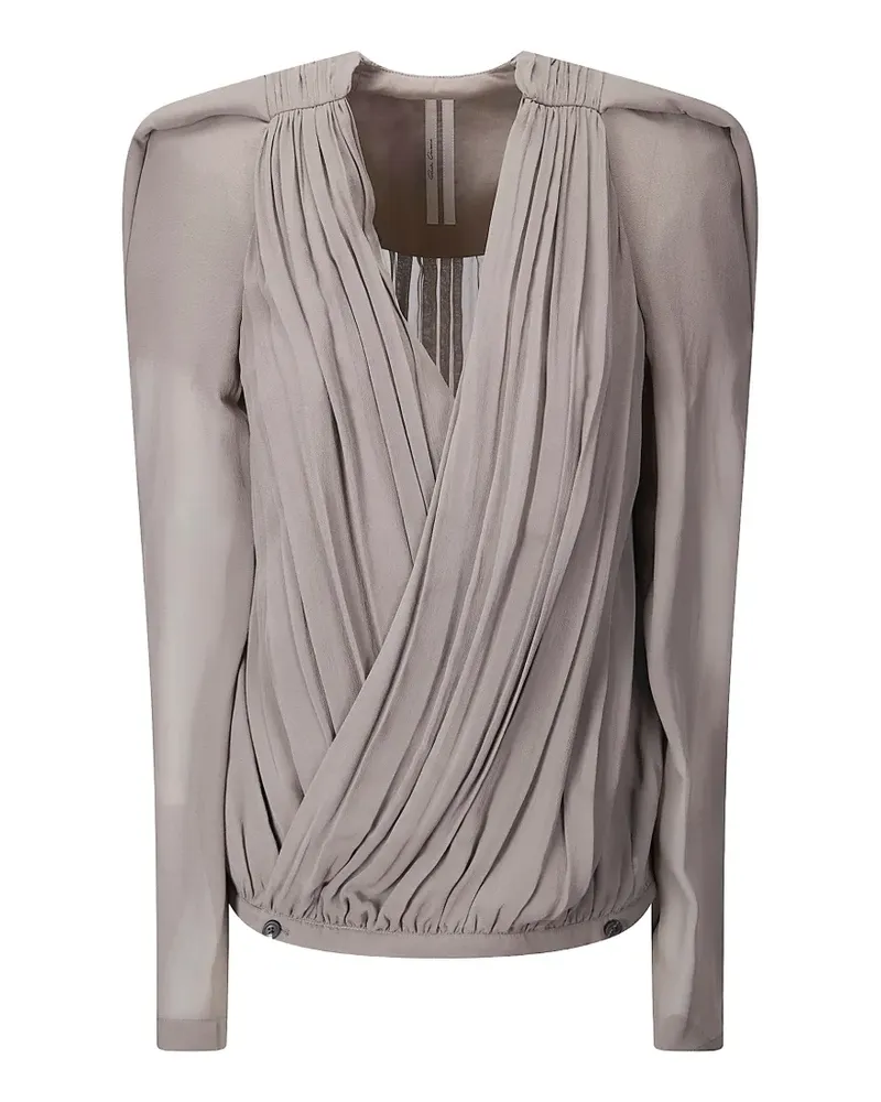 Rick Owens draped blouse - Nude Nude