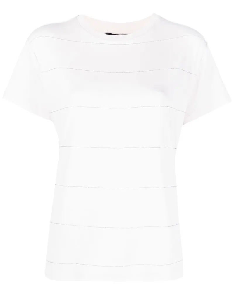Fabiana Filippi Verziertes T-Shirt - Rosa Rosa