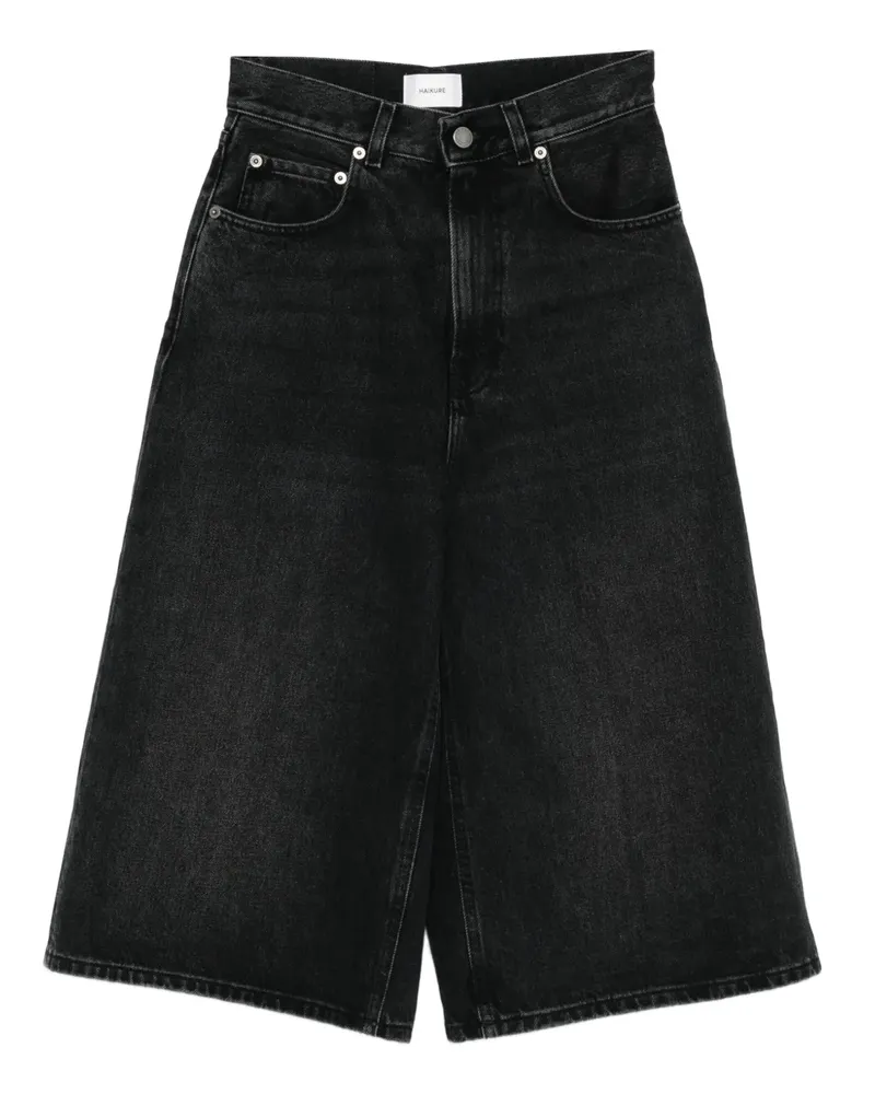 Haikure Belle Jeans-Shorts - Schwarz Schwarz