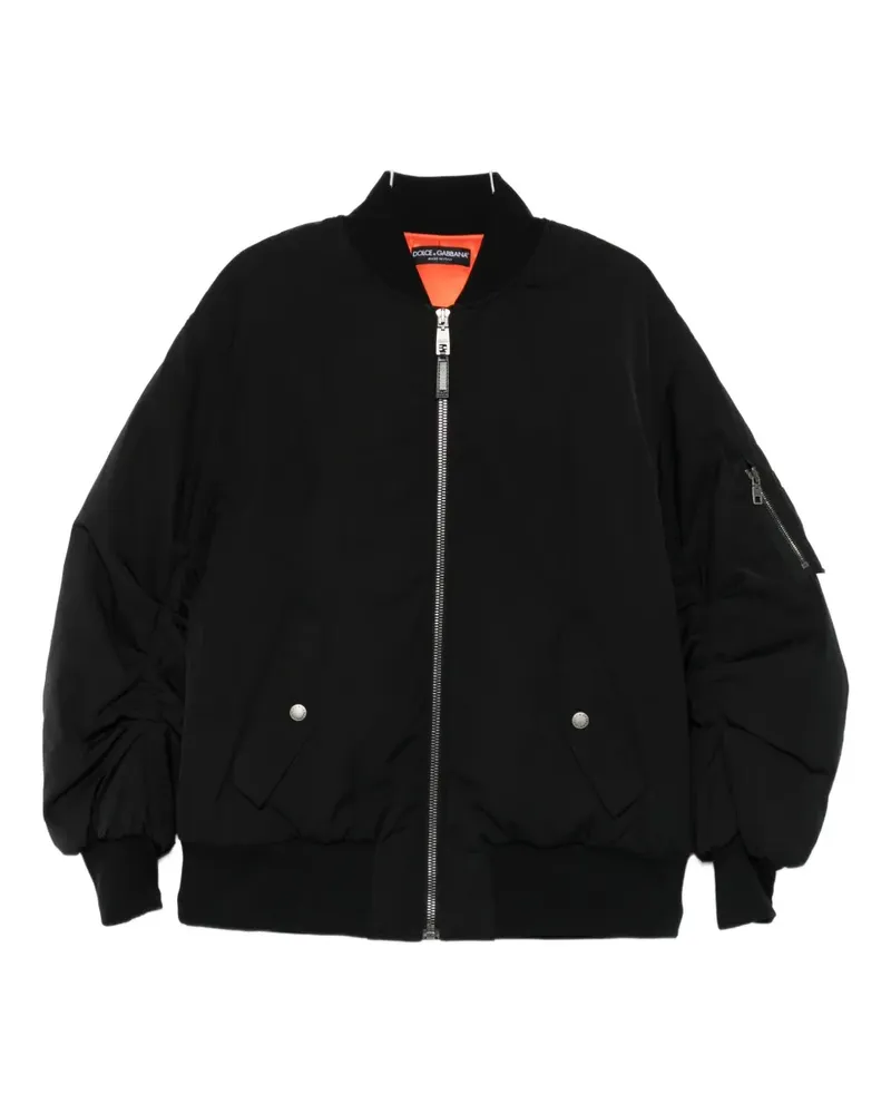 Dolce & Gabbana zip-fastening bomber jacket - Schwarz Schwarz