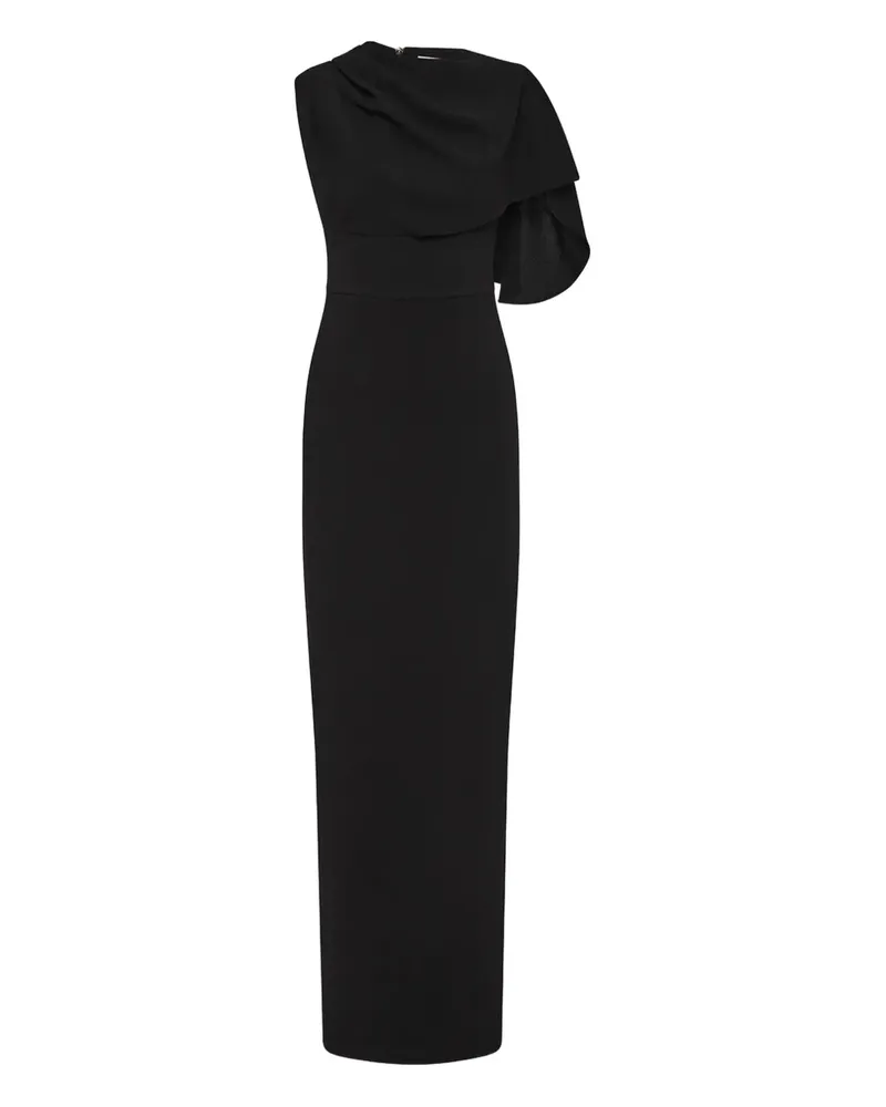 Rebecca Vallance Asymmetrisches Kleid mit Drapierung - Schwarz Schwarz