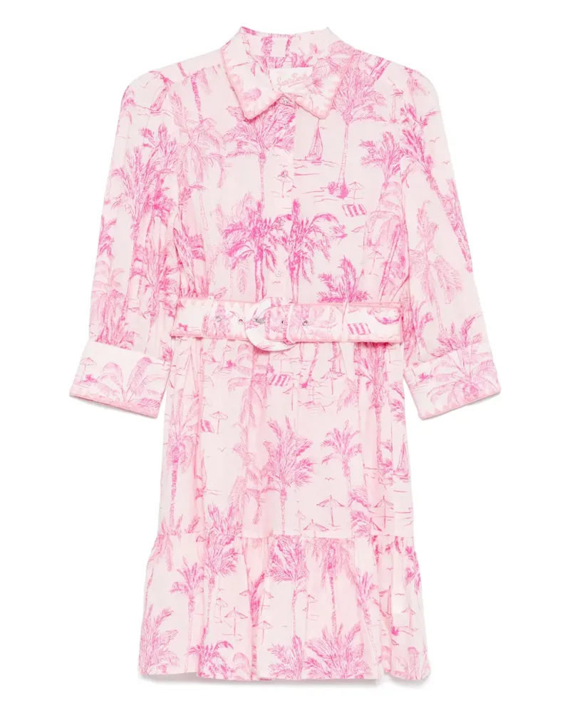 MC2 Saint Barth Minikleid aus Leinen - Rosa Rosa