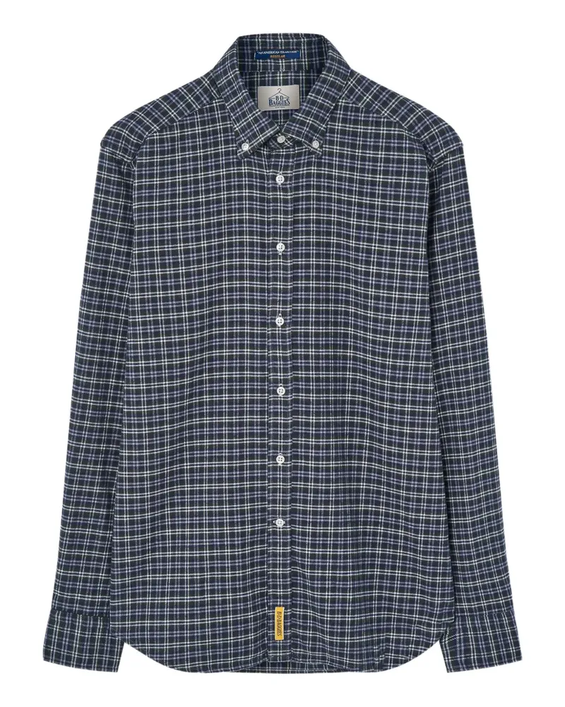 B.D. Baggies Kariertes Button-down-Hemd - Blau Blau
