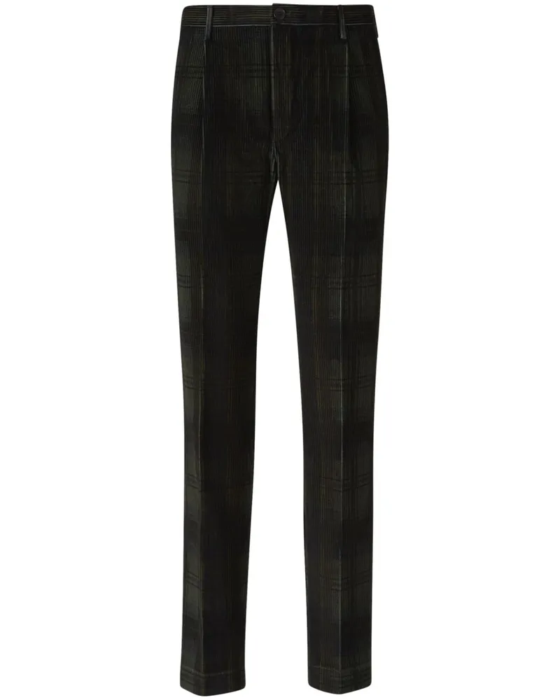 Incotex Hose aus Cord - Grün Grün