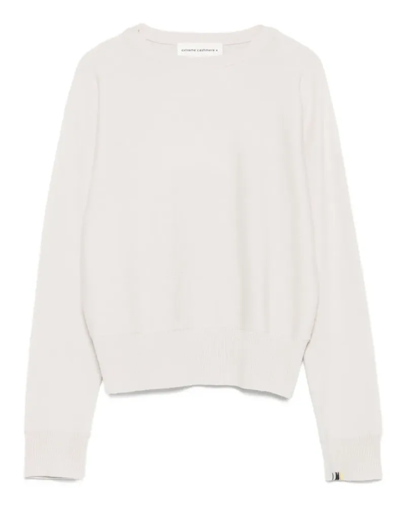 extreme cashmere Kaschmirpullover mit gerippten Bündchen - Nude Nude