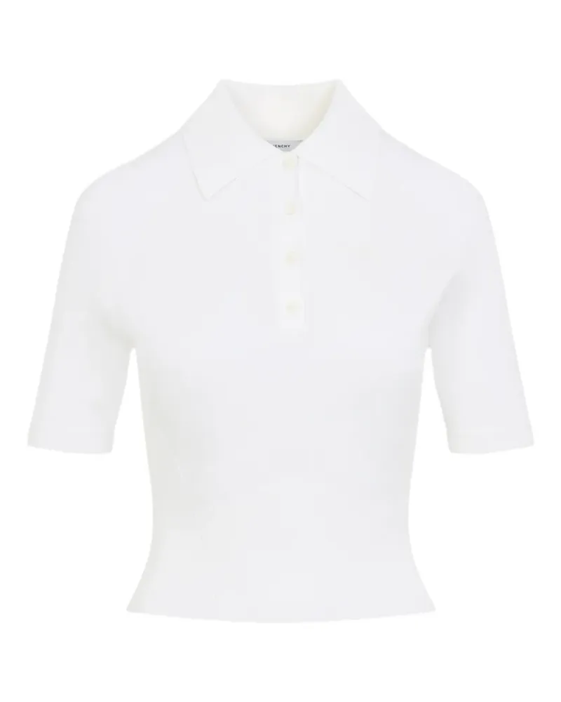 Givenchy ribbed-knit polo shirt - Weiß Weiß